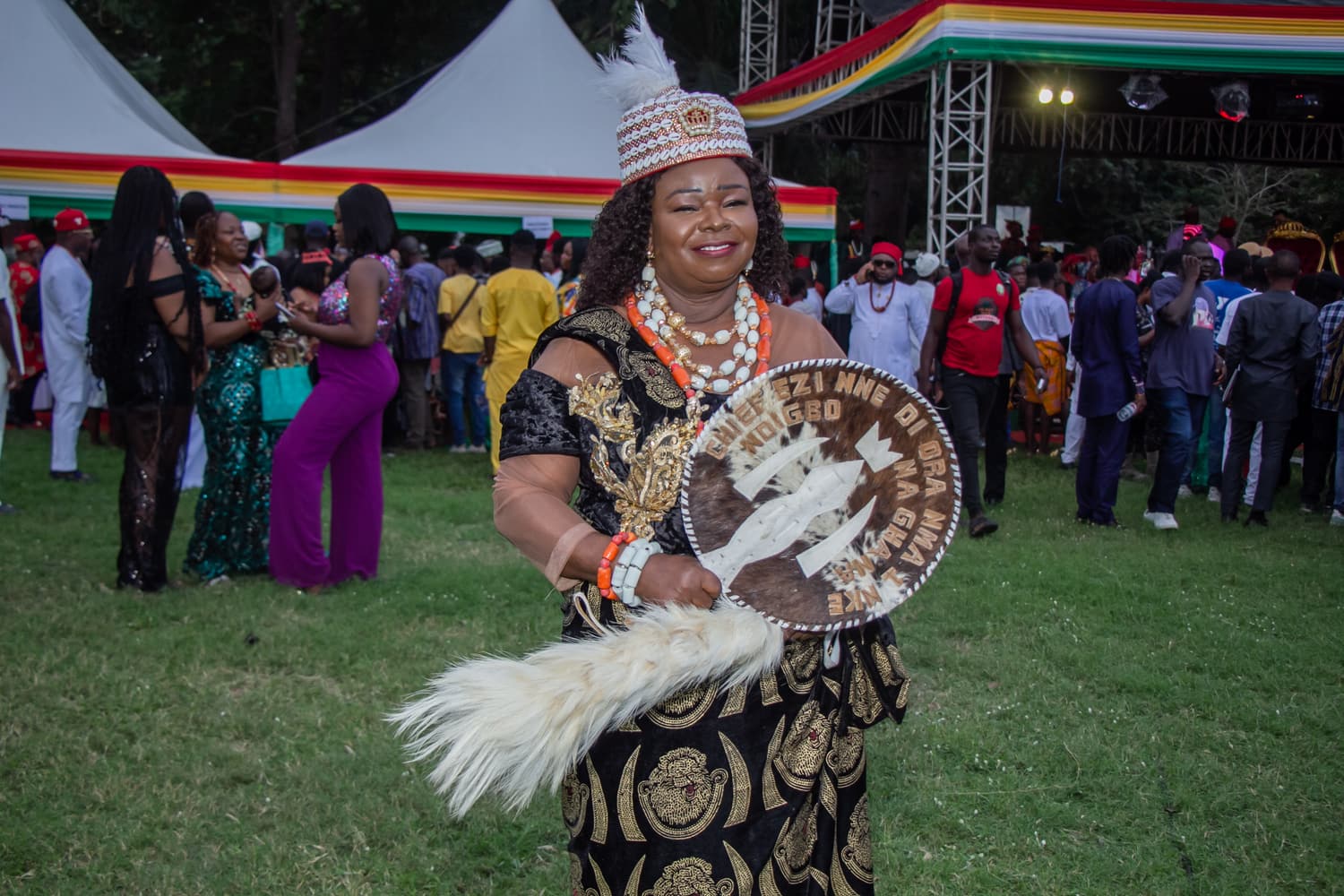 Dr. Wiafe-Addai honoured in traditional regalia at the 2023 Yam Festival
